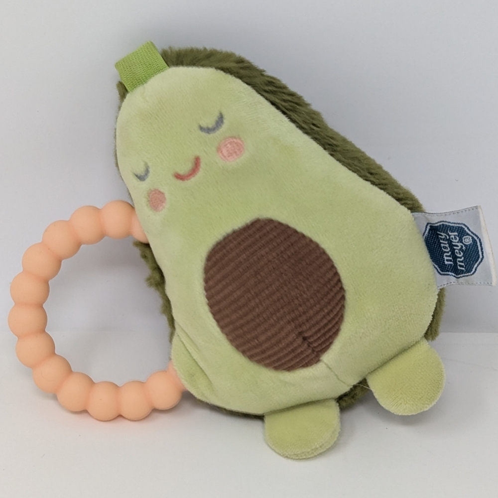 Mary Meyer Yummy Avocado Rattle Teether Baby Toy